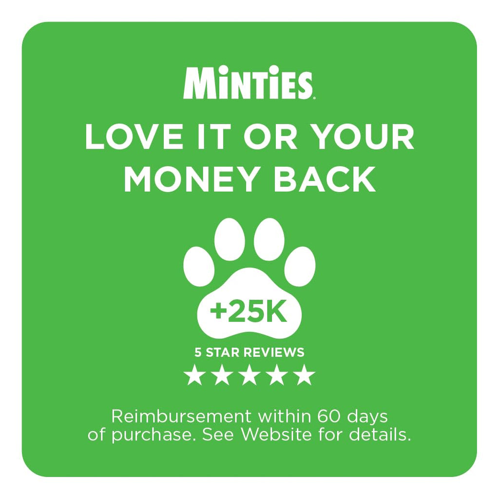 Minties FreshBites Low-Calorie Dental Chews for Dogs, 100 Ct