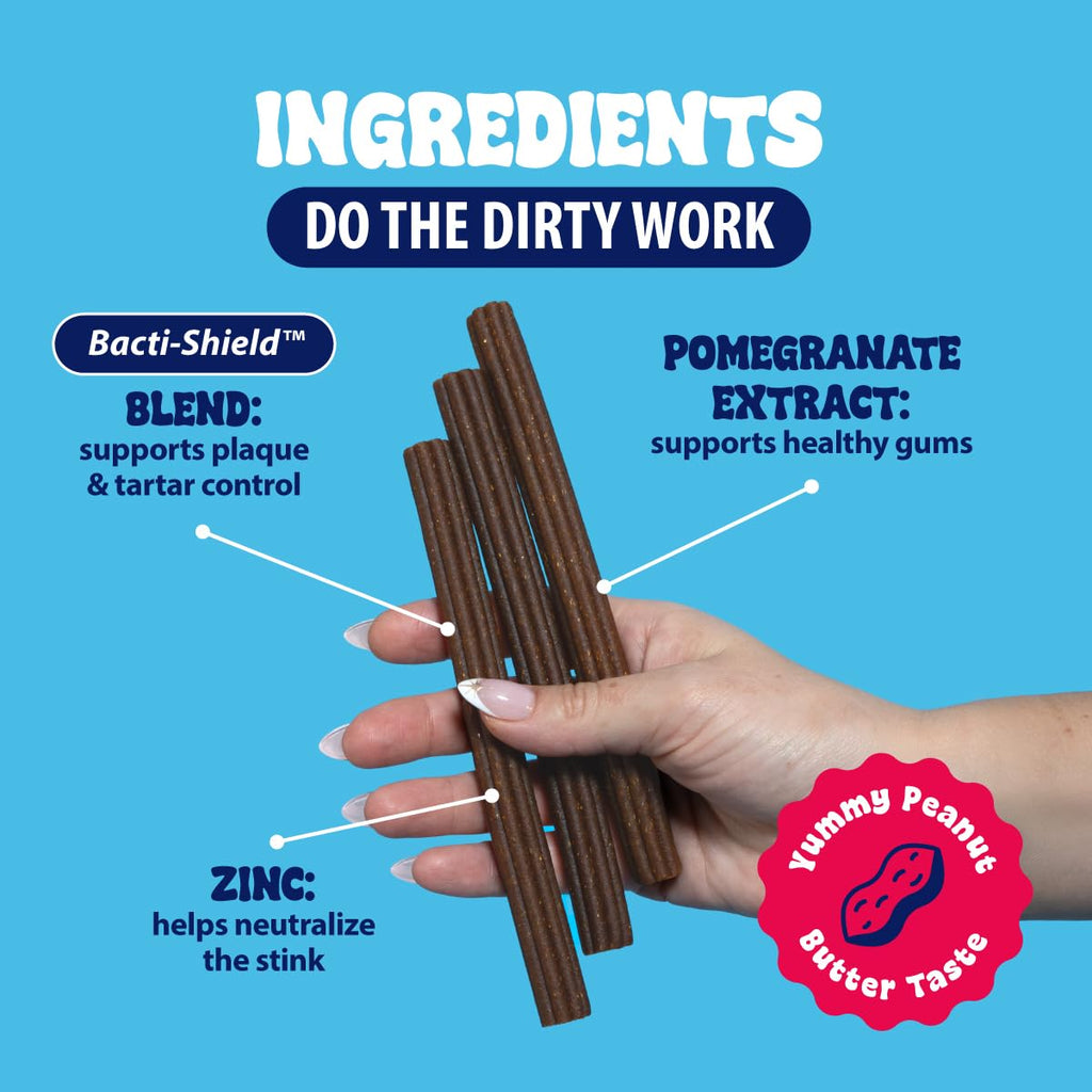 Dental Fresh Dental Treat Sticks for Medium Dogs Brush Free Chews, 26 Ct