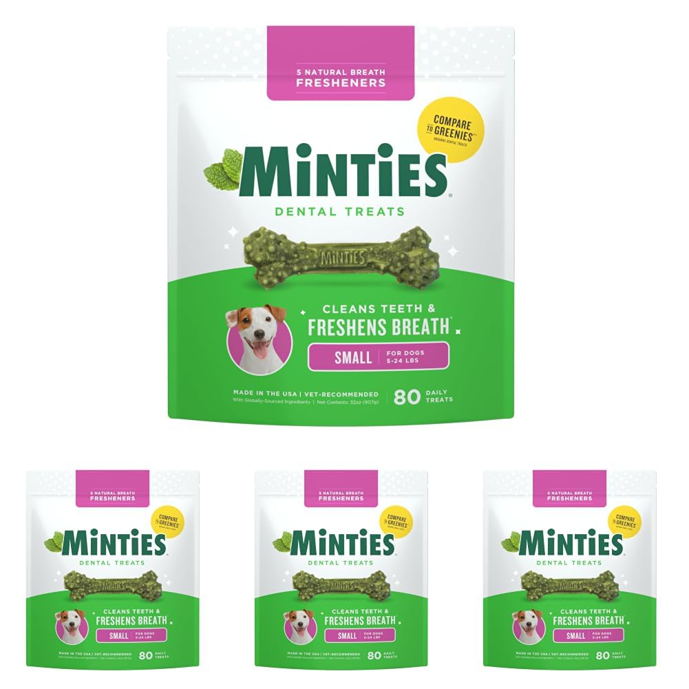 Minties FreshBites Low-Calorie Dental Chews for Dogs, 100 Ct