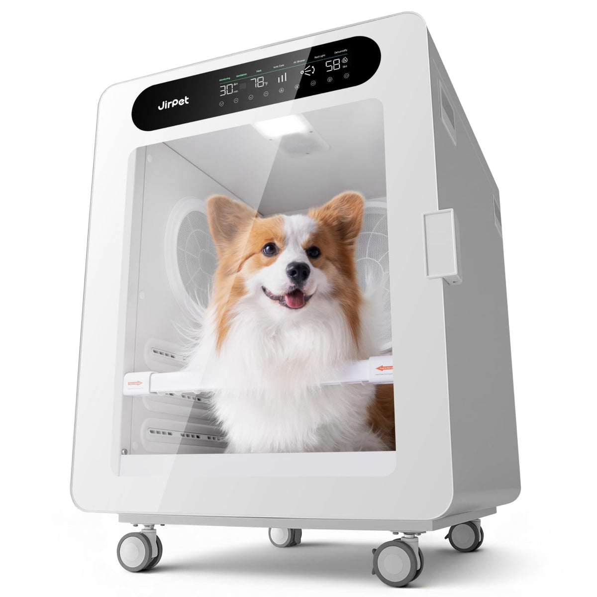 JirPet Pet Dryer Box, 405L Professional Dryer Cabin with Multi-Layer Safety