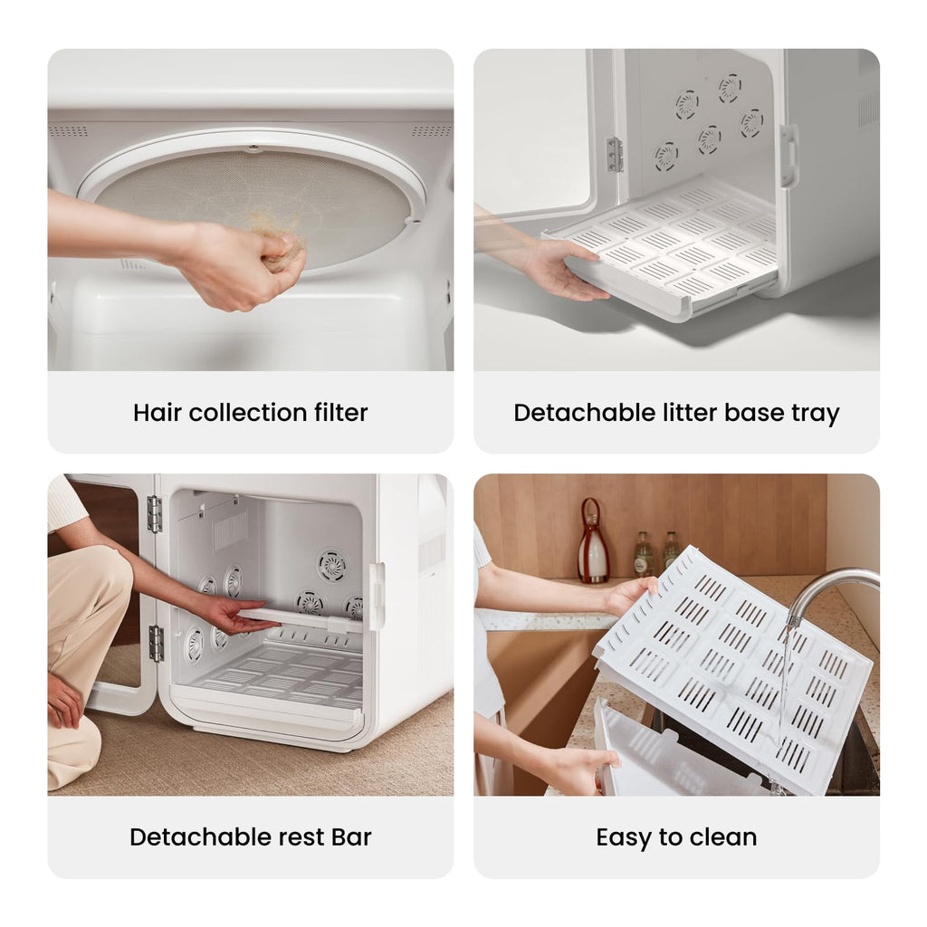 JirPet Pet Dryer Box, 405L Professional Dryer Cabin with Multi-Layer Safety