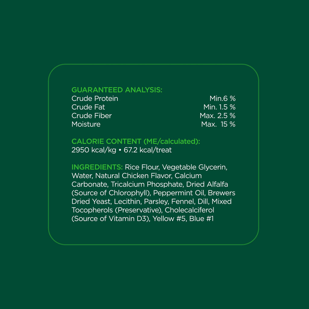 Minties FreshBites Low-Calorie Dental Chews for Dogs, 100 Ct