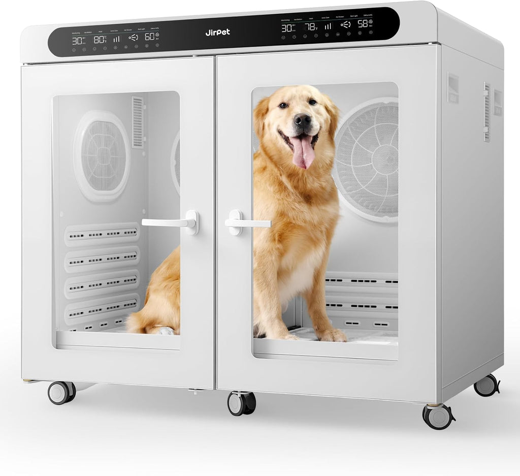 JirPet Pet Dryer Box, 405L Professional Dryer Cabin with Multi-Layer Safety
