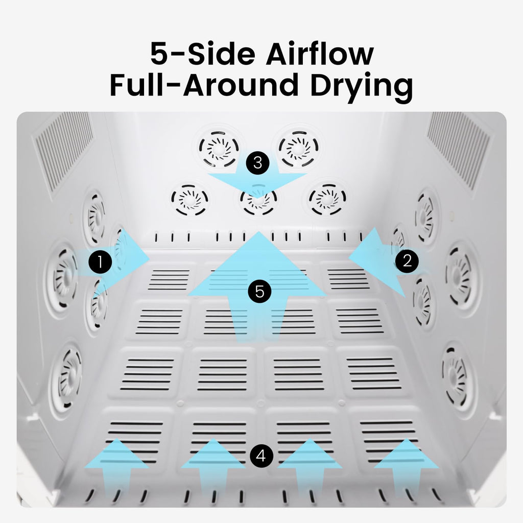 JirPet Pet Dryer Box, 405L Professional Dryer Cabin with Multi-Layer Safety