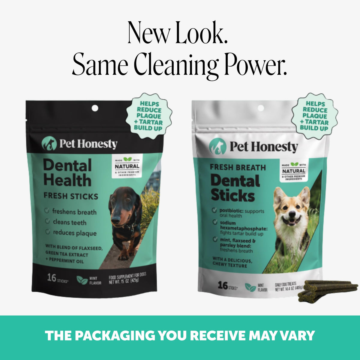 Pet Honesty Brush Buddies Vet Backed Dog Dental Chews, 15 Count
