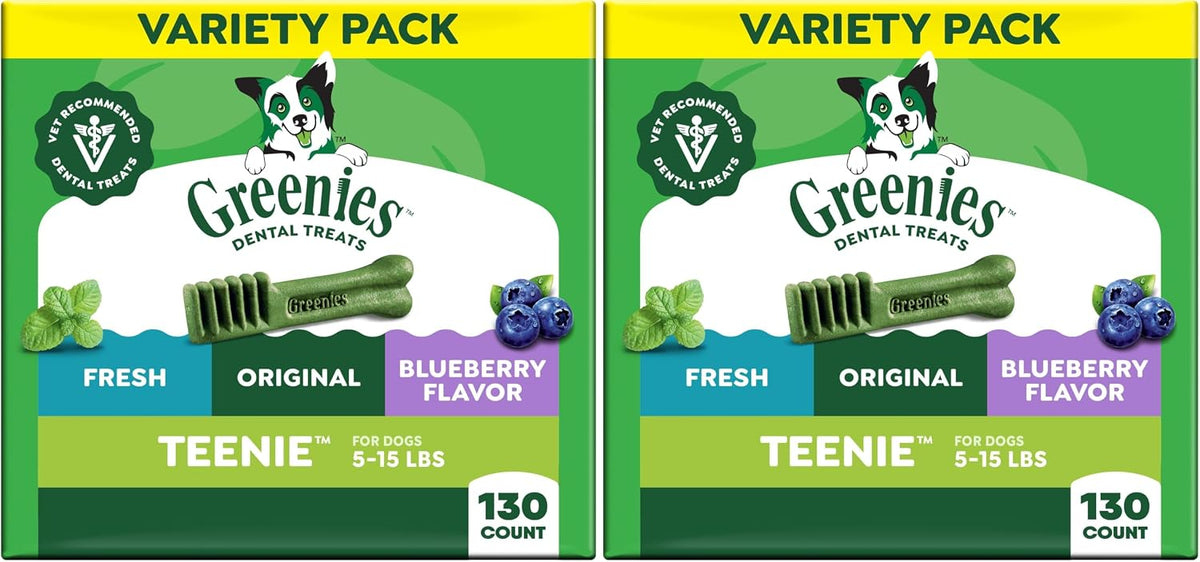 Greenies Teenie Original Natural Dental Dog Treats, Chicken, 43 Count