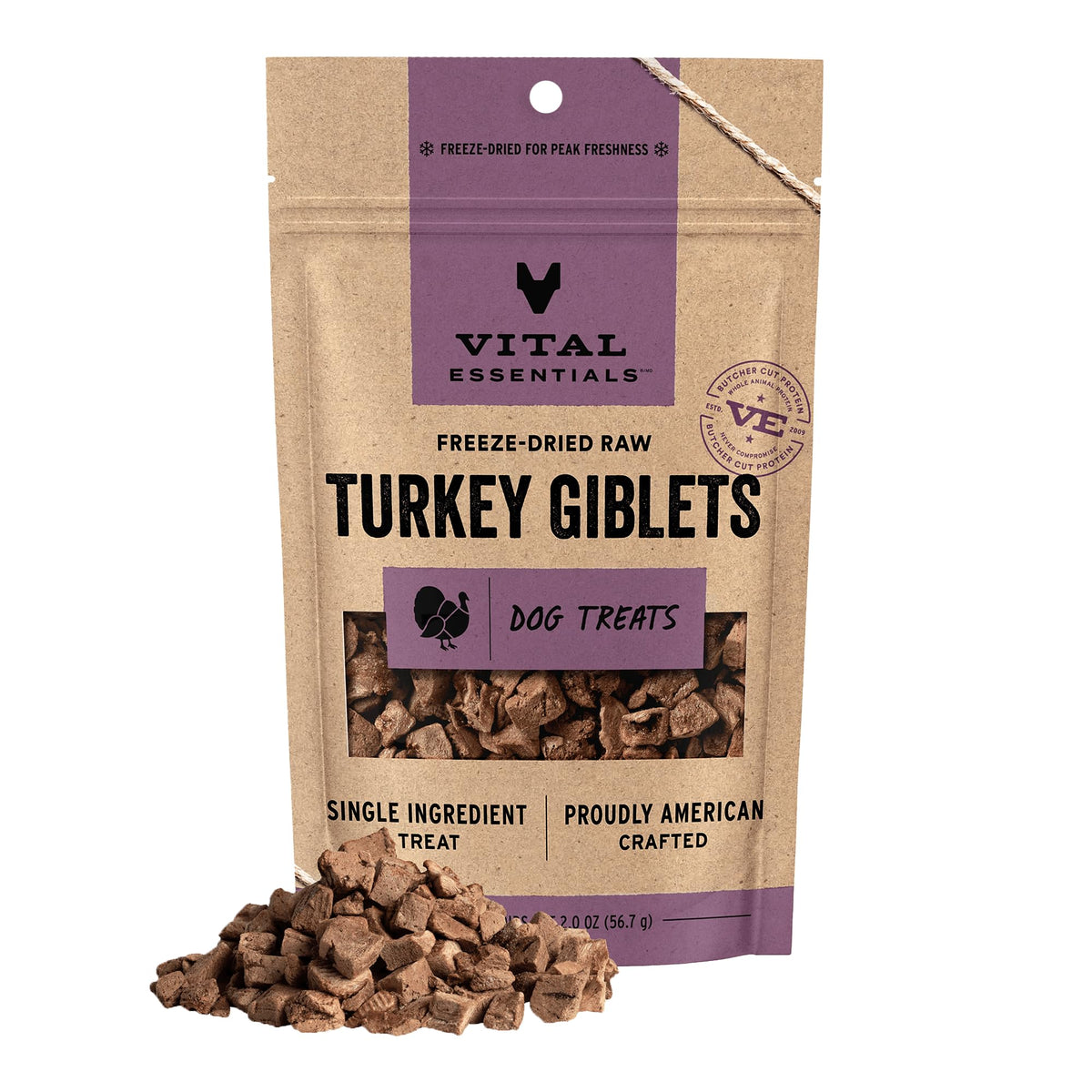 Vital Essentials Freeze Dried Dog Treats, Beef Liver, 15 oz Bag