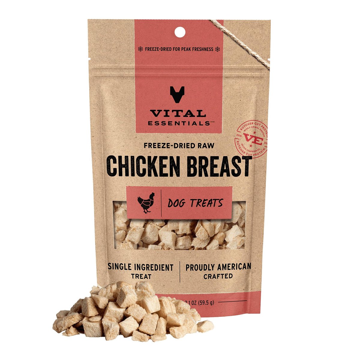 Vital Essentials Freeze Dried Dog Treats, Beef Liver, 15 oz Bag