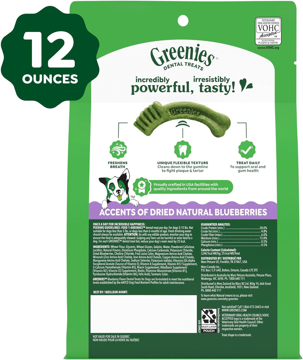 Greenies Teenie Original Natural Dental Dog Treats, Chicken, 43 Count