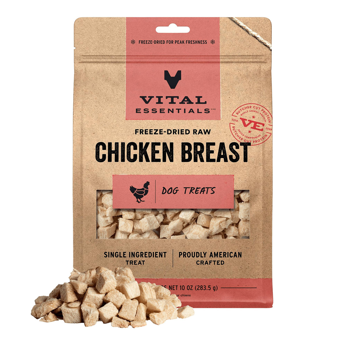 Vital Essentials Freeze Dried Dog Treats, Beef Liver, 15 oz Bag