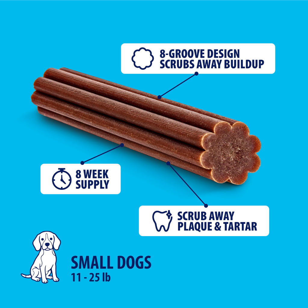 Dental Fresh Dental Treat Sticks for Medium Dogs Brush Free Chews, 26 Ct