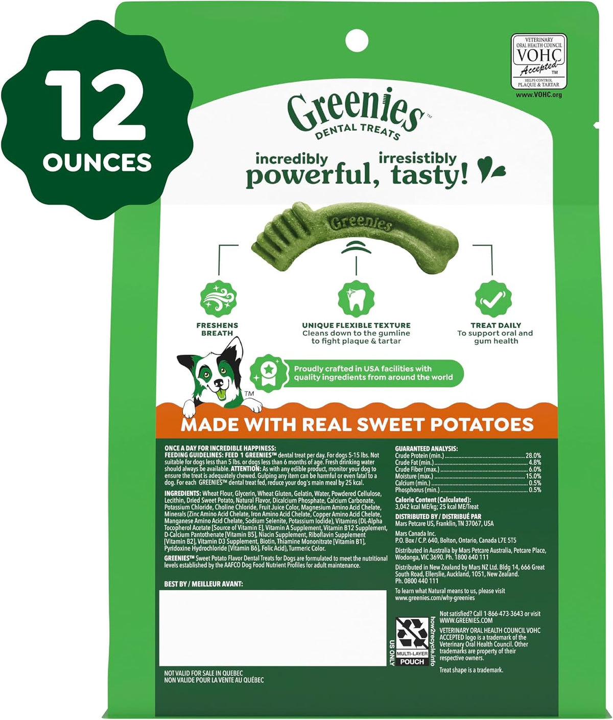 Greenies Teenie Original Natural Dental Dog Treats, Chicken, 43 Count