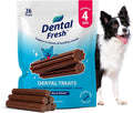 Dental Fresh Dental Treat Sticks for Medium Dogs Brush Free Chews, 26 Ct