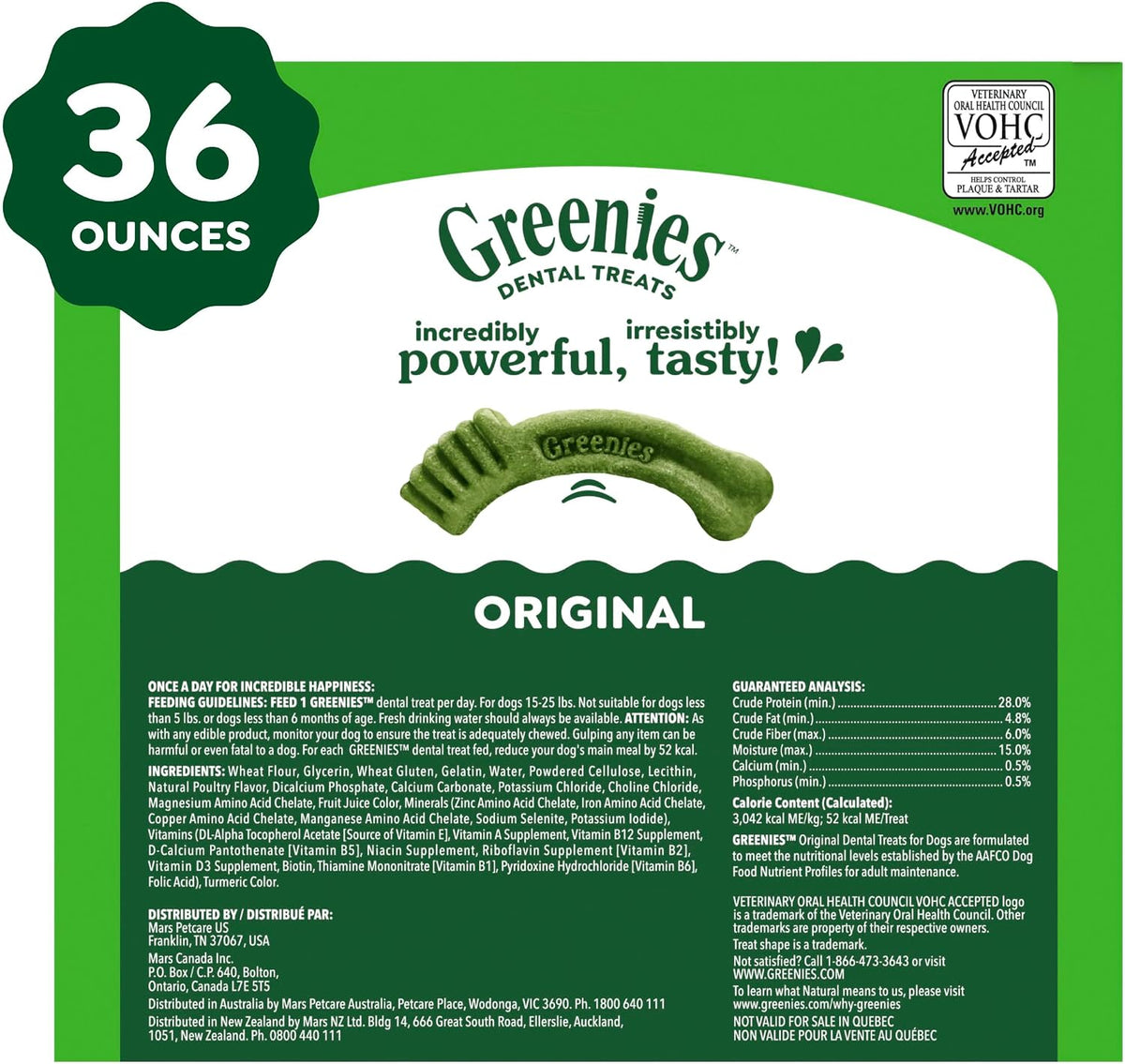 Greenies Petite Natural Dental Dog Treats, Original Flavor, 60 Count