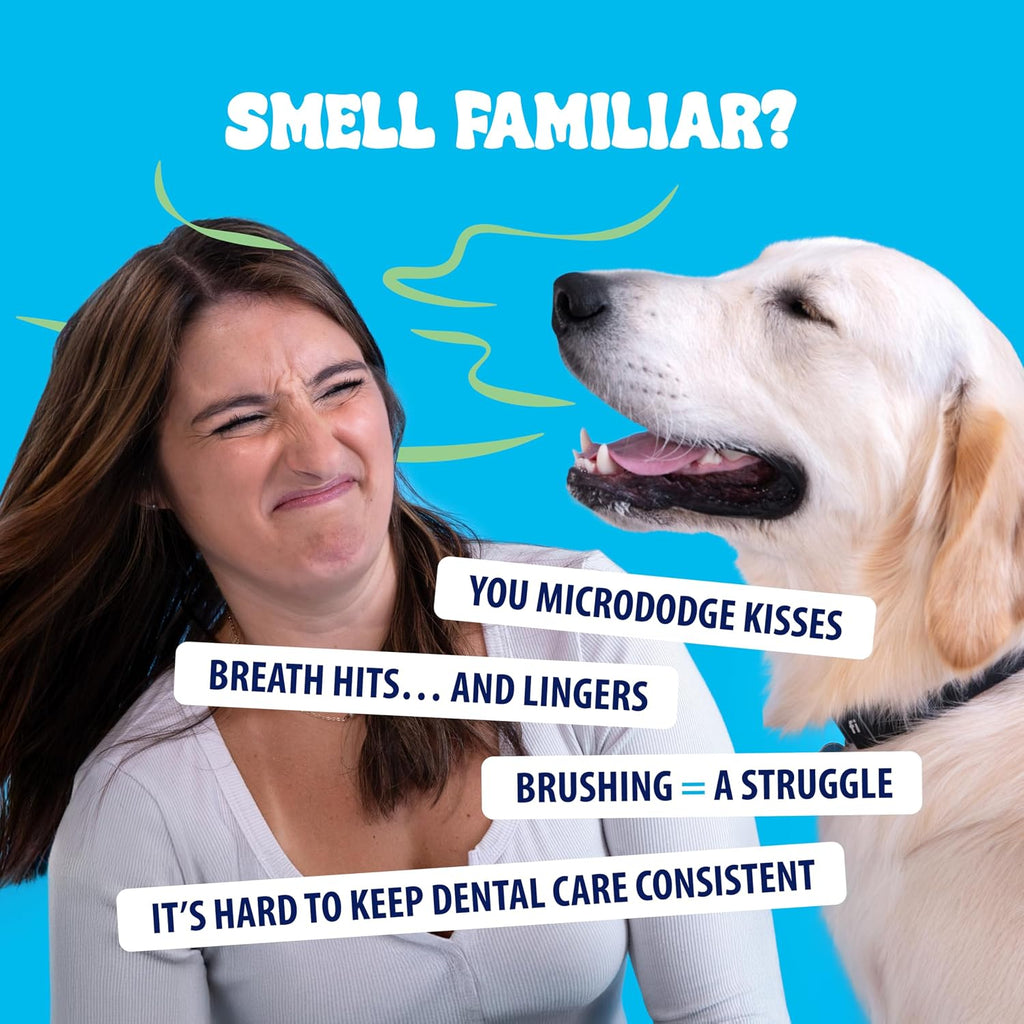 Dental Fresh Dental Bites for Dogs, Daily Oral Care, 120 Count