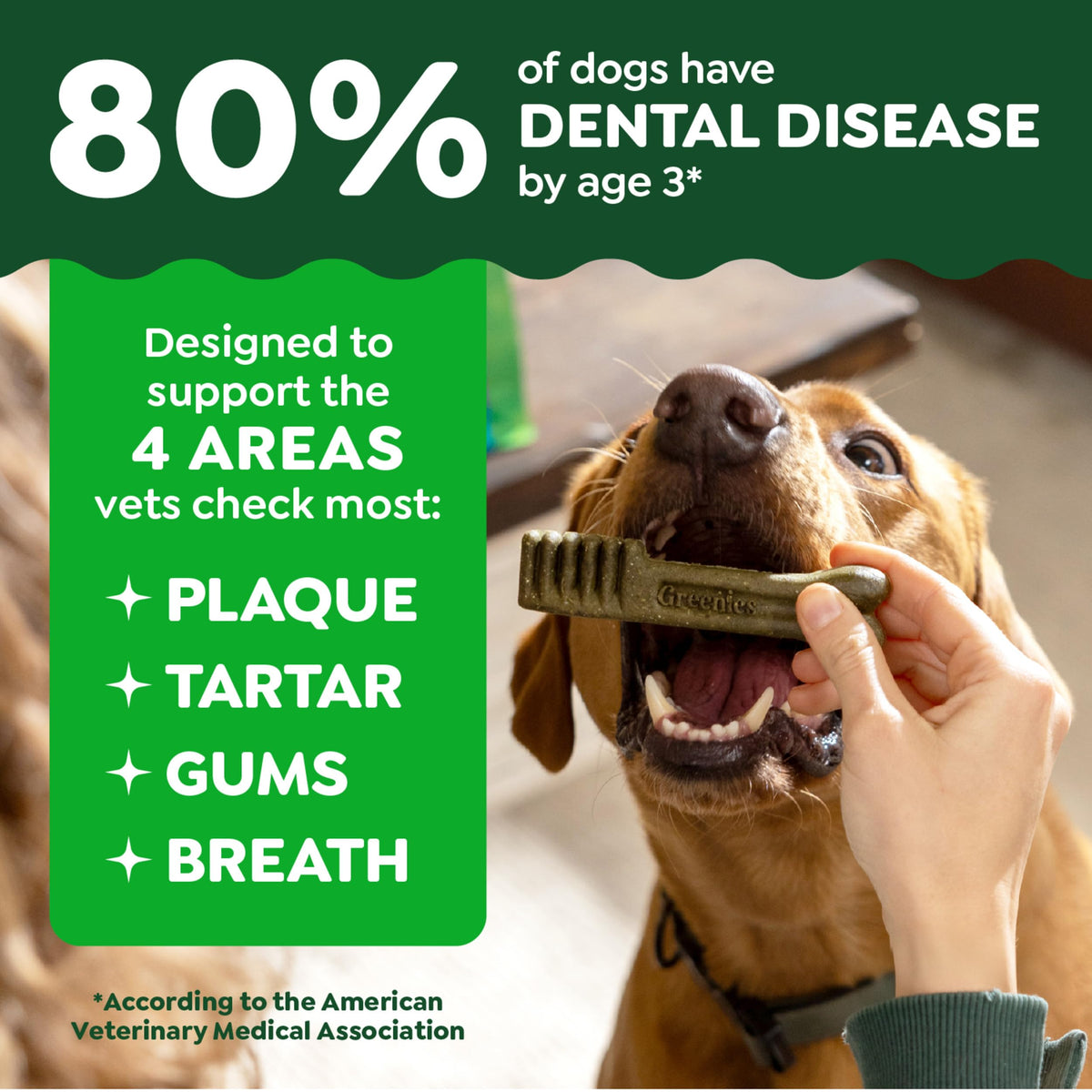 Greenies Puppy Teenie Natural Dental Dog Treats, Original Flavor, 22 Count