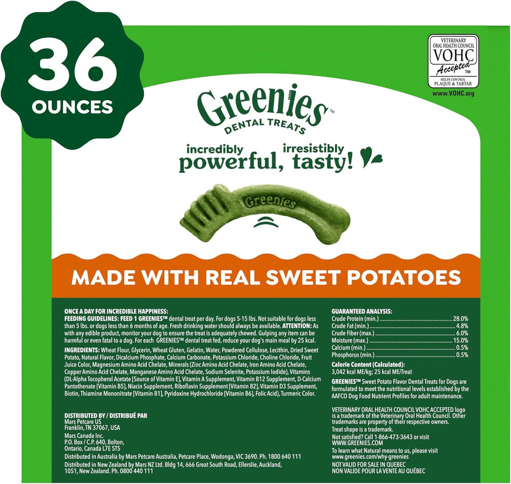 Greenies Teenie Original Natural Dental Dog Treats, Chicken, 43 Count