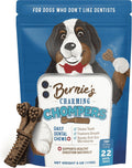 Bernie's Charming Chompers Dog Dental Chews, Gut Support, 5-15 lb, 22 Ct