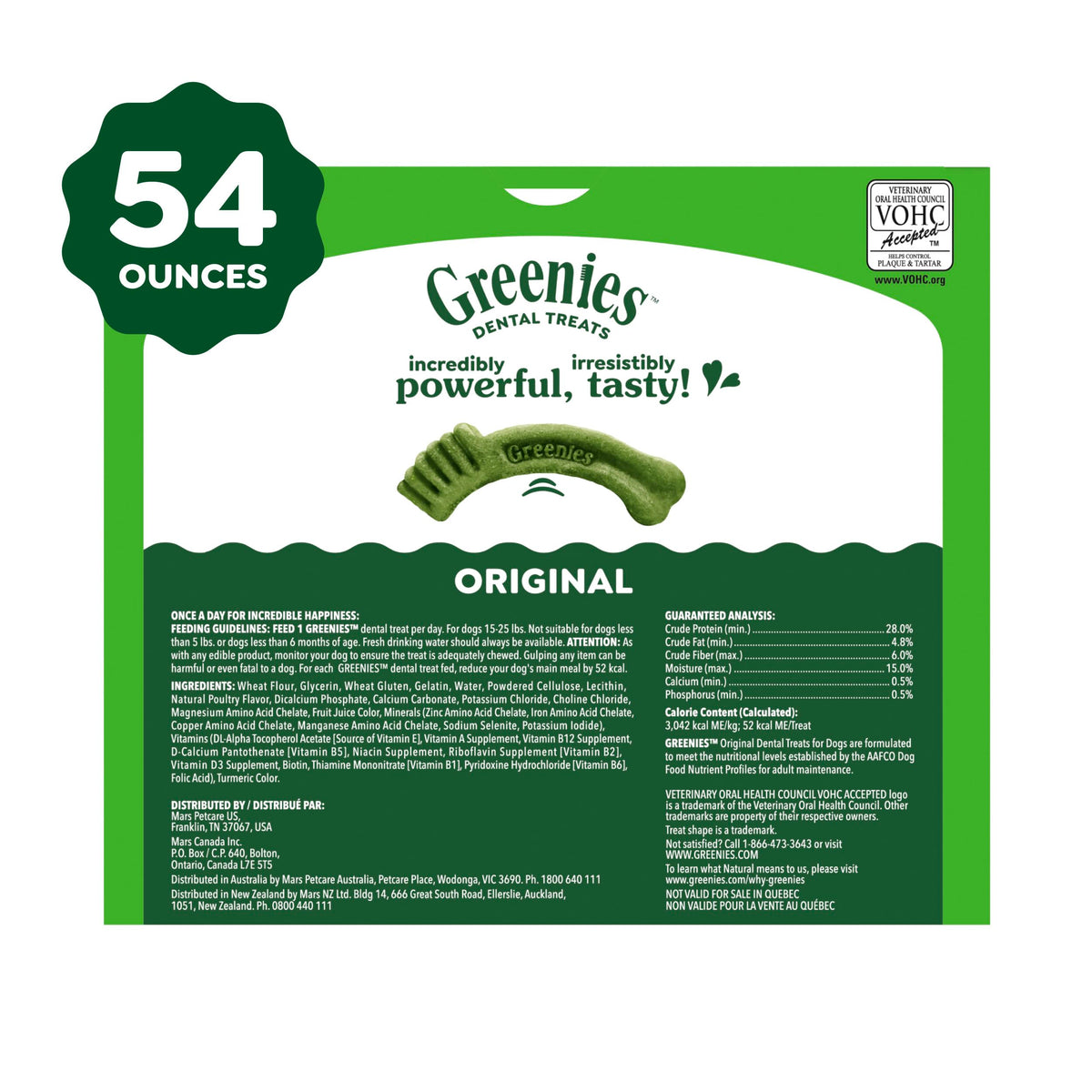 Greenies Petite Natural Dental Dog Treats, Original Flavor, 60 Count