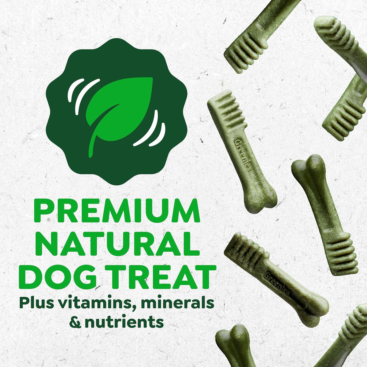 Greenies Puppy Teenie Natural Dental Dog Treats, Original Flavor, 22 Count