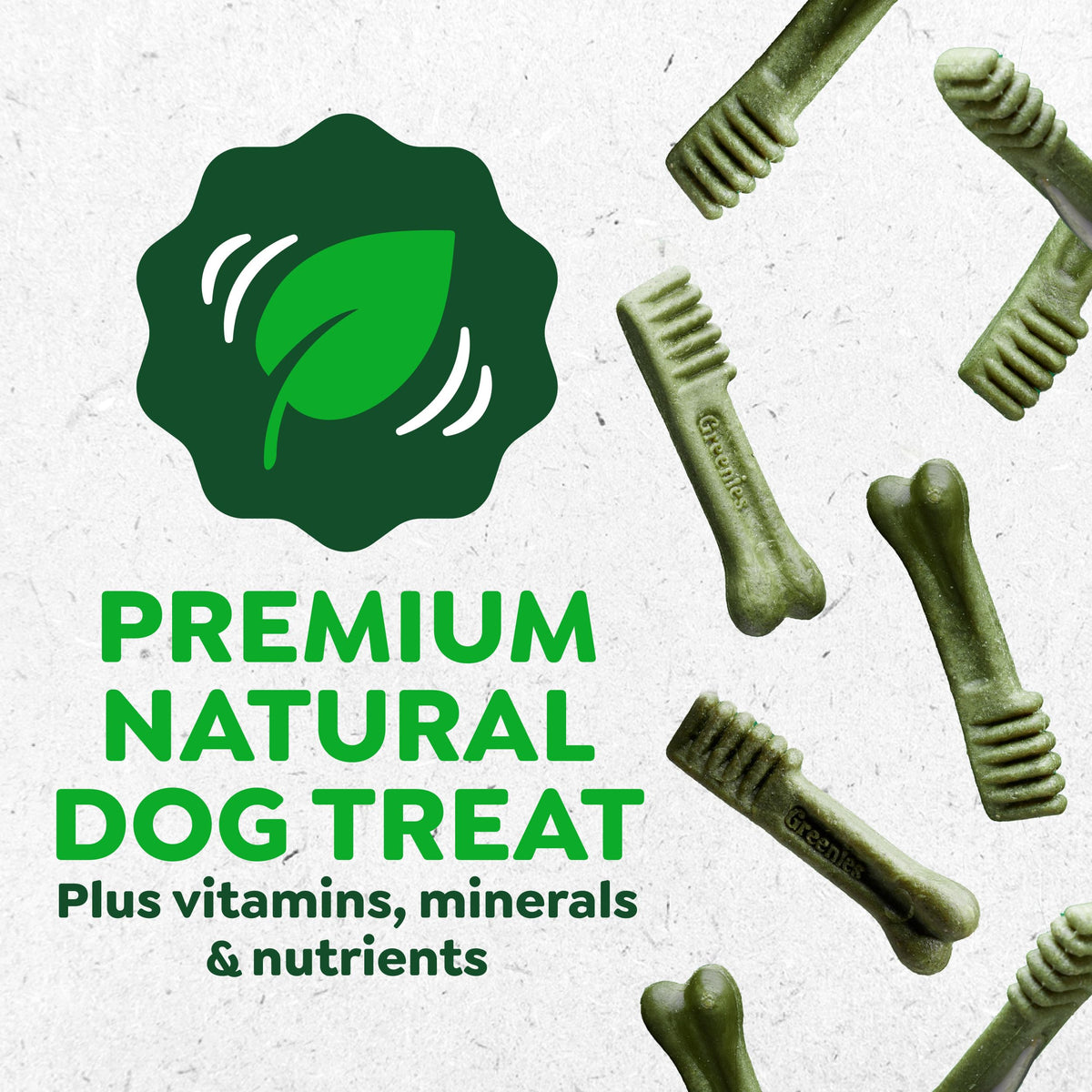 Greenies Petite Natural Dental Dog Treats, Original Flavor, 60 Count