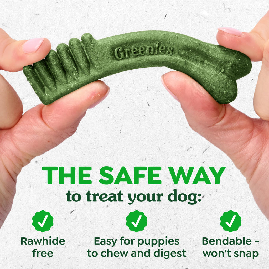 Greenies Puppy Teenie Natural Dental Dog Treats, Original Flavor, 22 Count