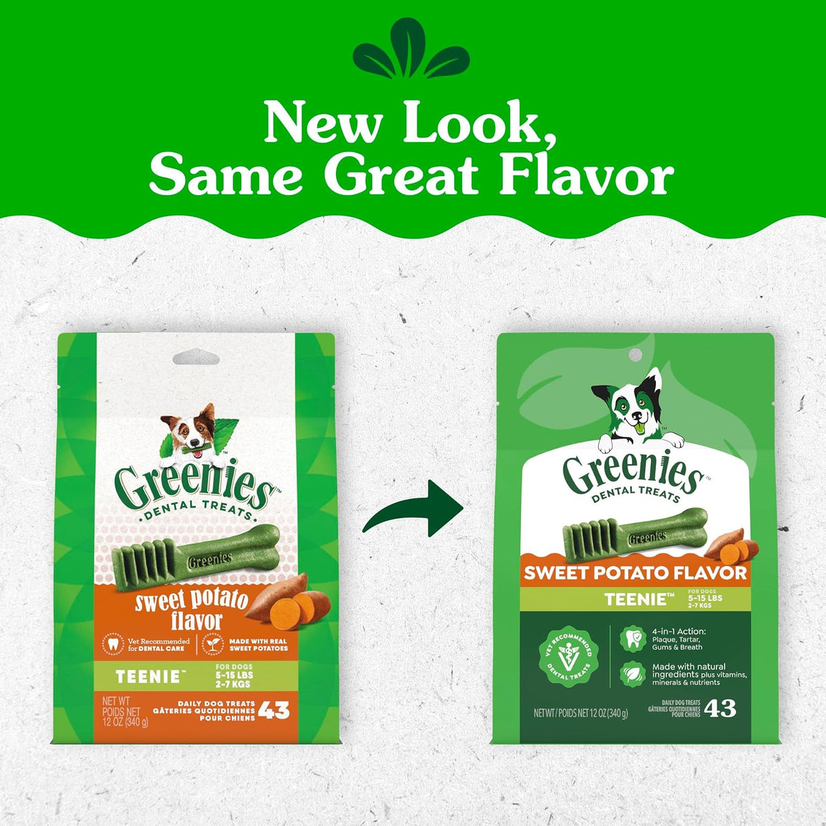 Greenies Teenie Original Natural Dental Dog Treats, Chicken, 43 Count