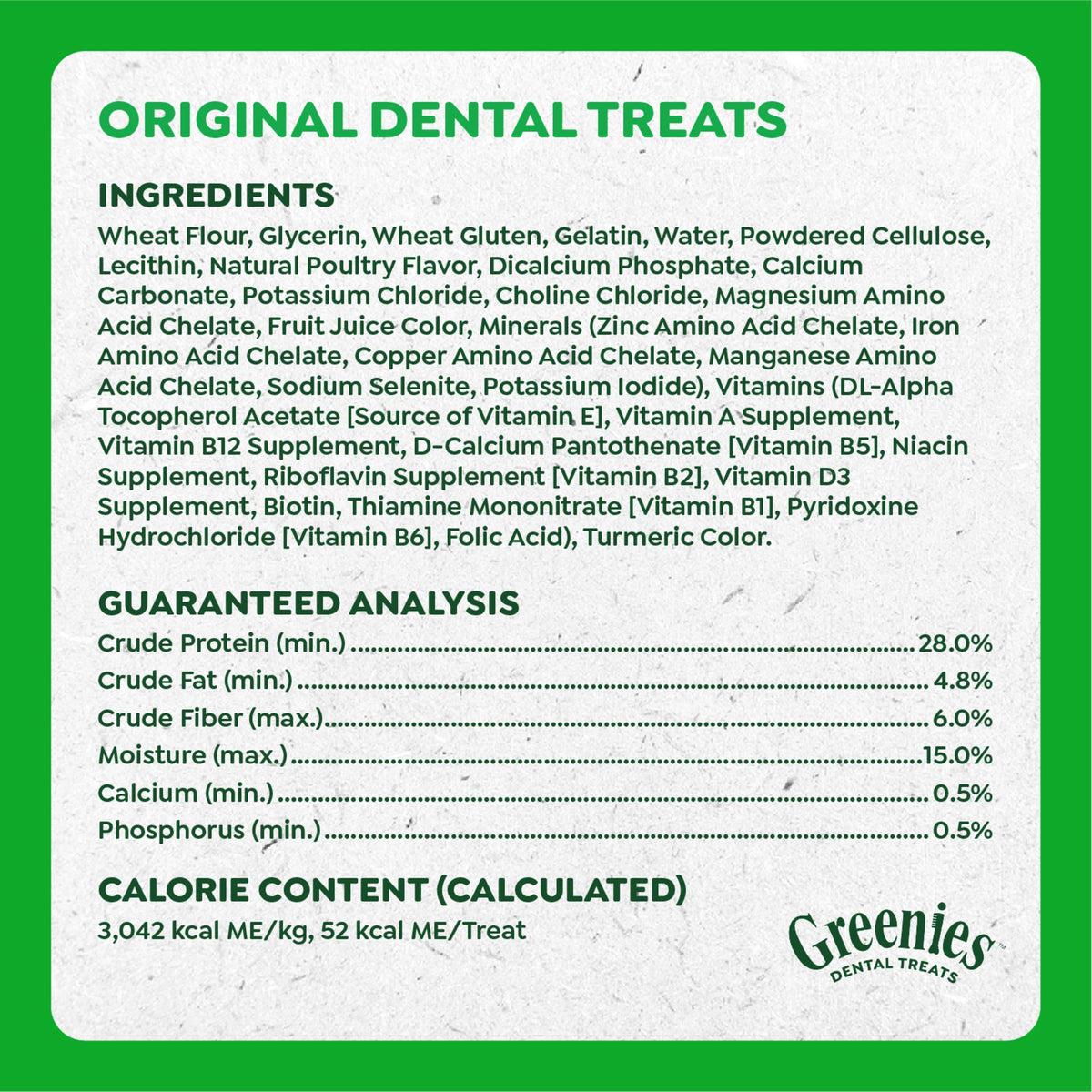 Greenies Petite Natural Dental Dog Treats, Original Flavor, 60 Count