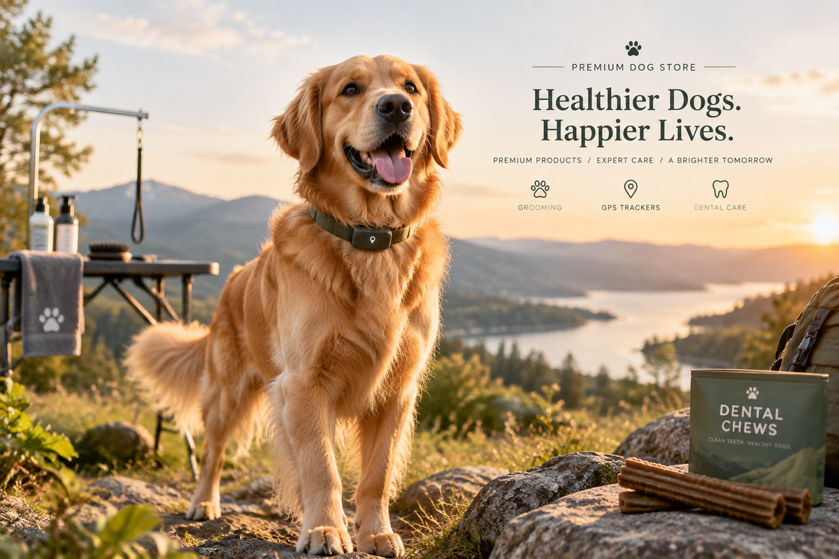 Hero banner for dog store